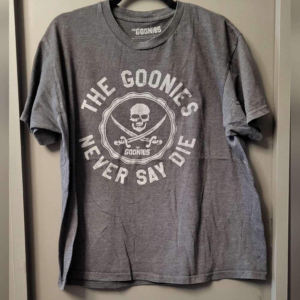 Adult L The Goonies Never Say Die T-Shirt